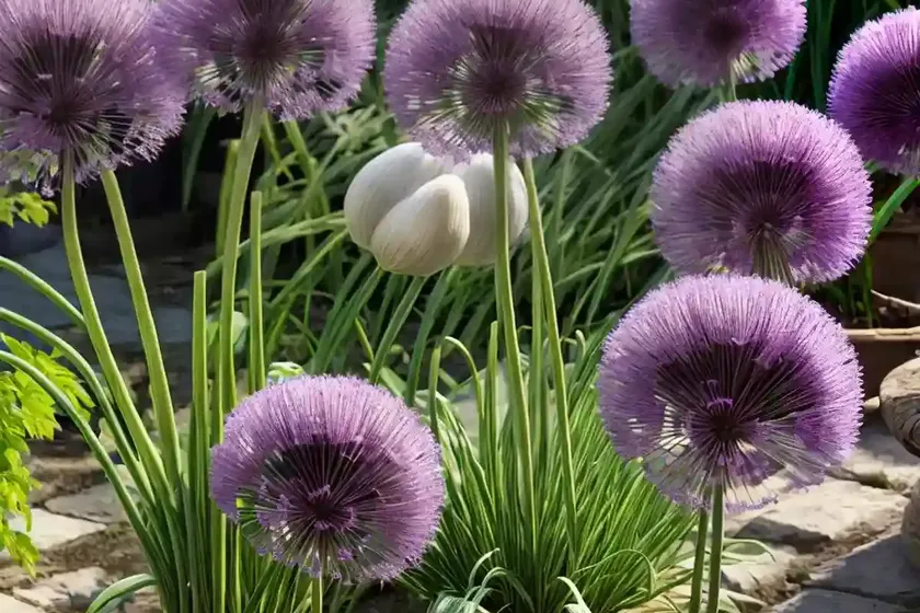 Allium senescens (german garlic) — photo 2