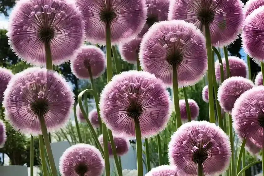 Allium senescens ‘pink planet’ (ornamental allium) — photo 2