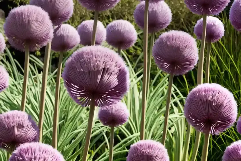 Allium senescens ‘pink planet’ (ornamental allium) — photo 3