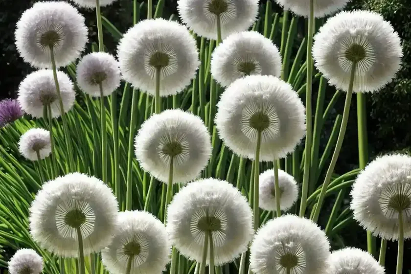 Allium stipitatum ‘white giant’ (ornamental onion) — photo 2