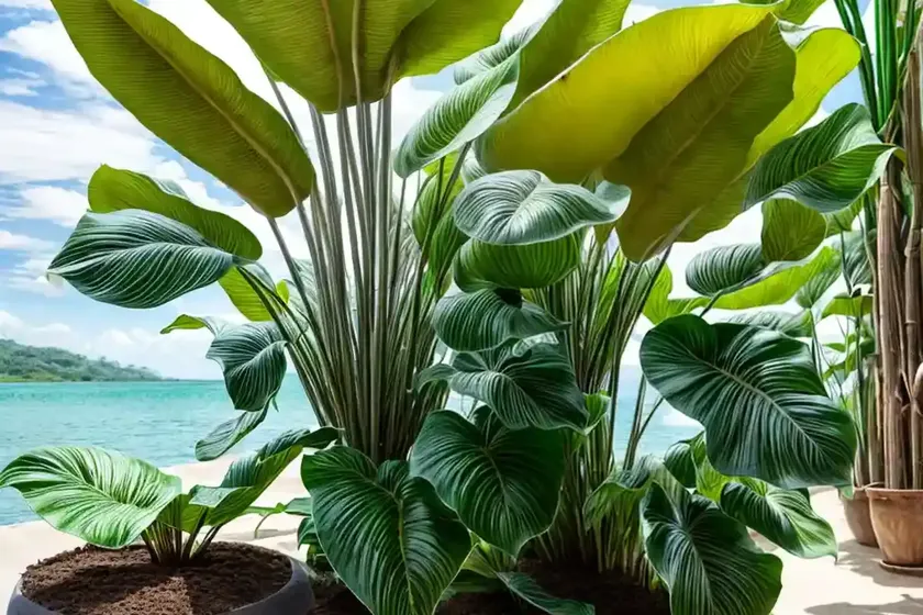 Alocasia macrorrhiza (giant taro) — photo 2