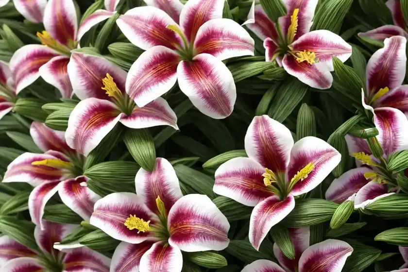 Alstroemeria ‘princess louise’ (peruvian lily) — photo 3