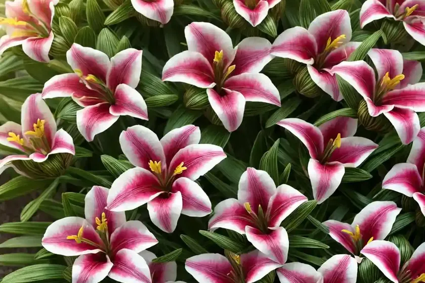 Alstroemeria ‘princess louise’ (peruvian lily)