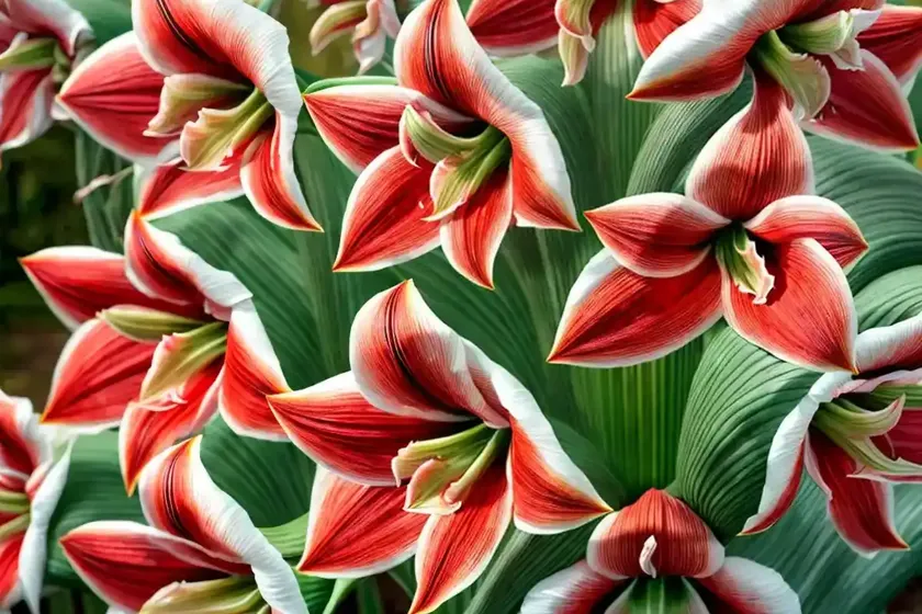 Amaryllis ‘blossom peacock’ (hippeastrum) — photo 2