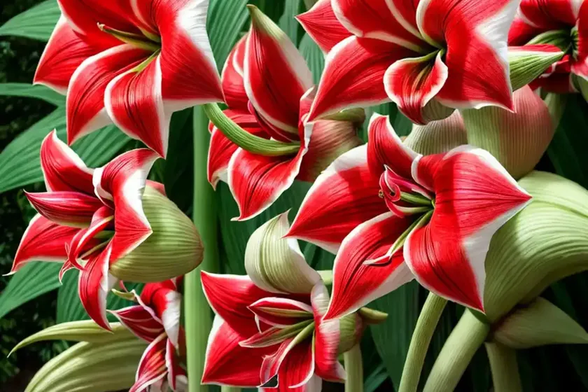 Amaryllis ‘clown’ (hippeastrum) — photo 2