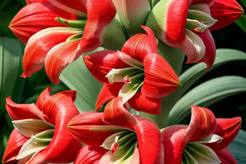 Amaryllis ‘clown’ (hippeastrum) — photo 3