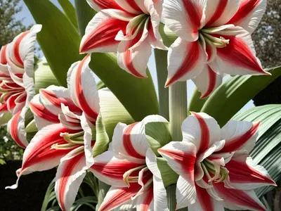 Amaryllis ‘Mont Blanc’ (Hippeastrum)