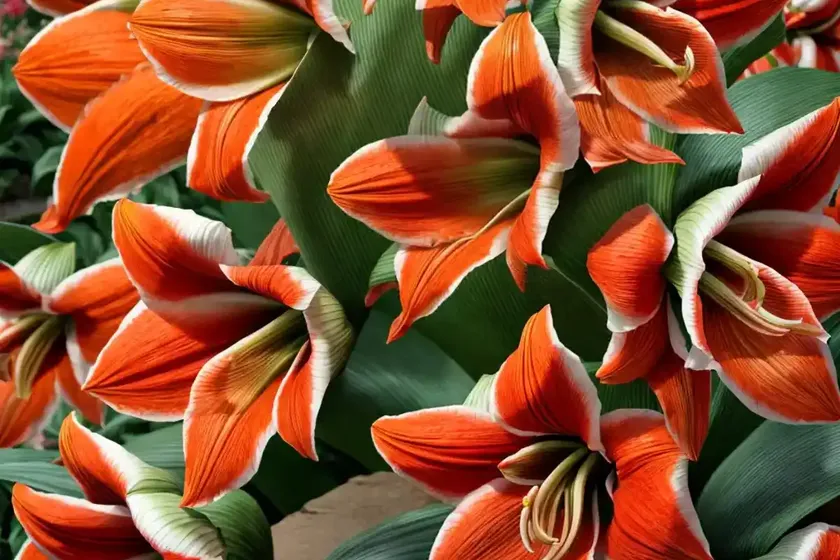 Amaryllis ‘orange souvereign’ (hippeastrum) — photo 2
