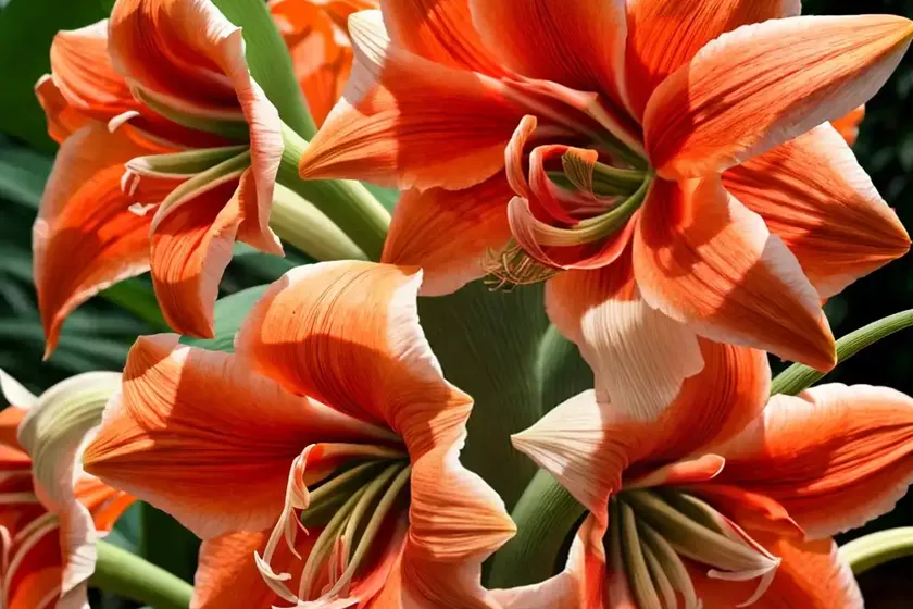 Amaryllis ‘orange souvereign’ (hippeastrum) — photo 3