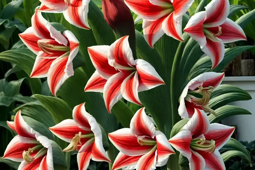 Amaryllis ‘picotee’ (hippeastrum) — photo 3