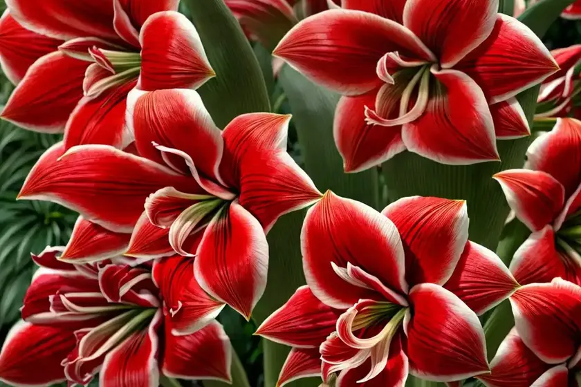 Amaryllis ‘red lion’ (hippeastrum) — photo 2