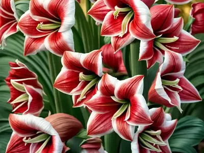 Amaryllis ‘Rosy Star’ (Hippeastrum)