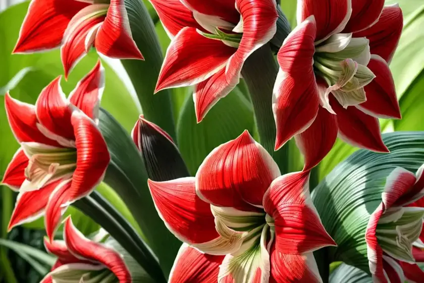 Amaryllis ‘samba’ (hippeastrum)
