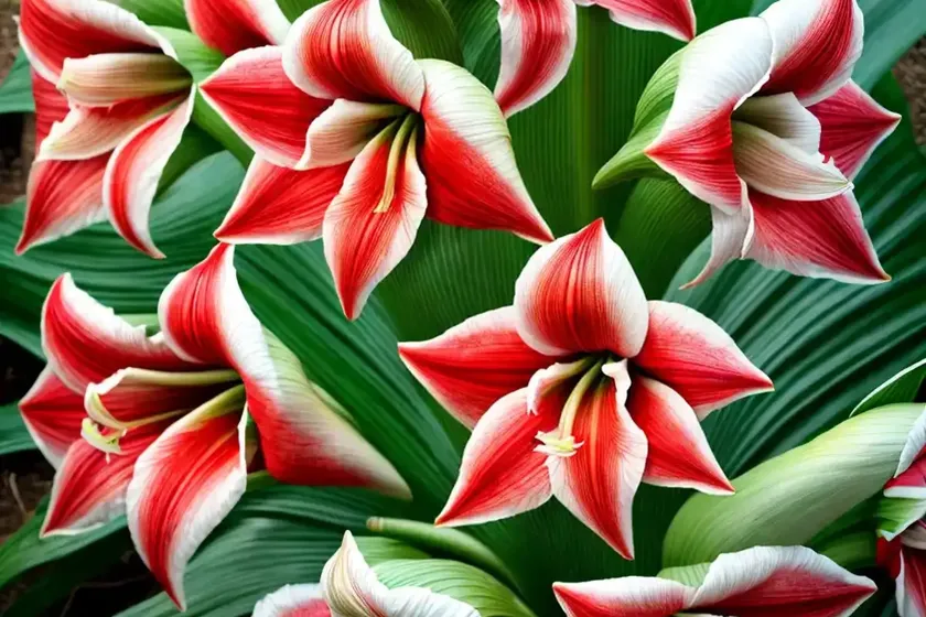 Amaryllis ‘splash’ (hippeastrum) — photo 2
