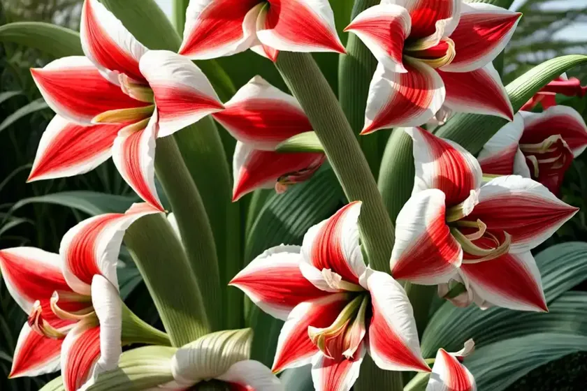 Amaryllis ‘splash’ (hippeastrum) — photo 3