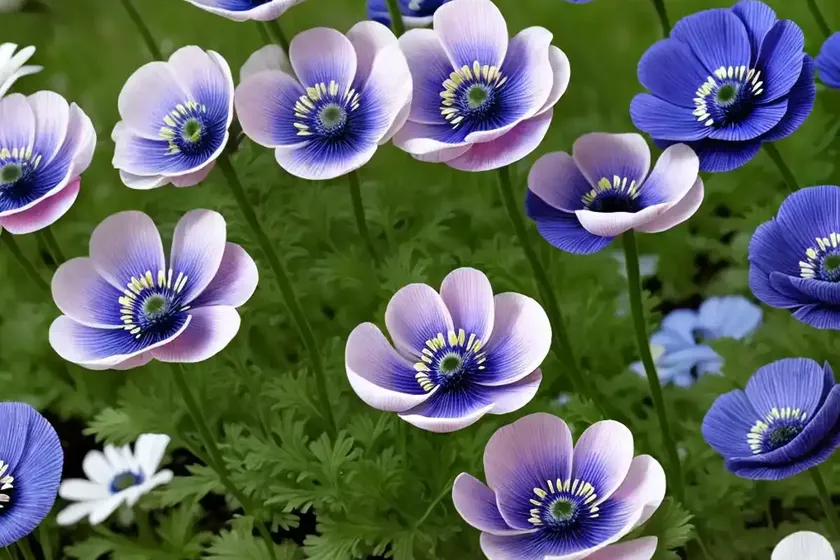 Anemone coronaria de caen ‘mr fokker’) — photo 2