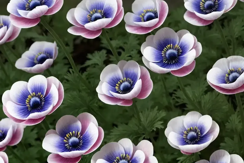 Anemone coronaria de caen ‘mr fokker’) — photo 3