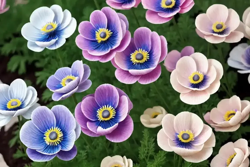 Anemone galilee pastel mix) — photo 2