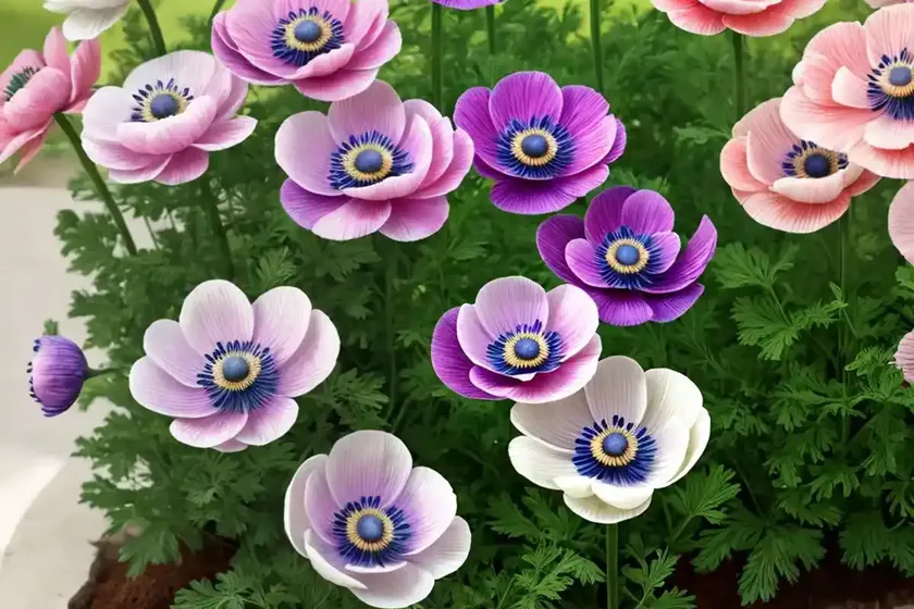 Anemone galilee pastel mix)