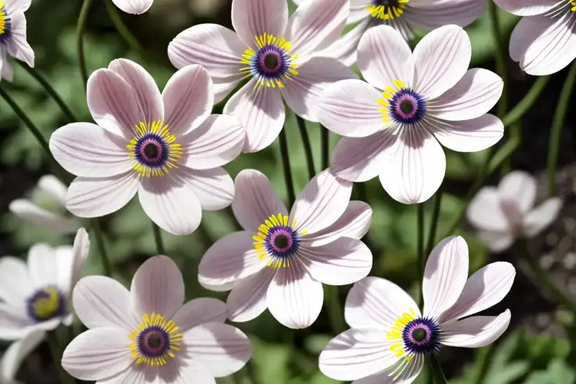 Anemone hupehensis ‘bressingham glow’ (japanese anemone) — photo 2