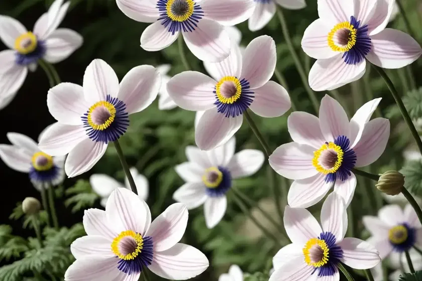 Anemone hupehensis ‘pocahontas’ (japanese anemone) — photo 3