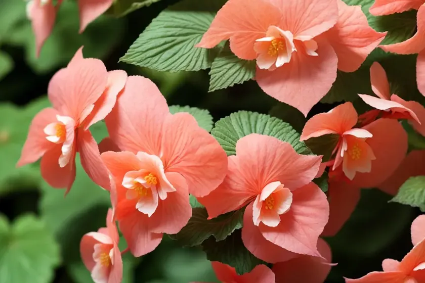 Angel wing begonia (begonia coccinea) — photo 2