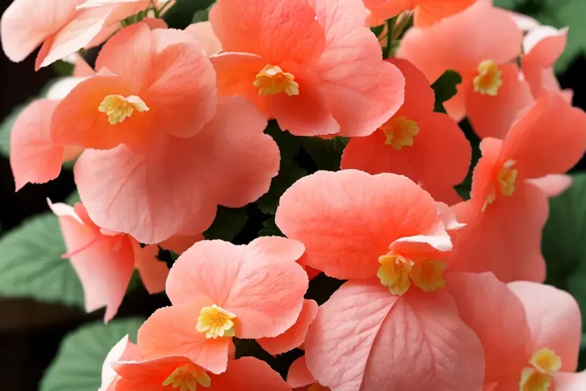 Angel wing begonia (begonia coccinea) — photo 3