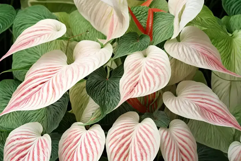 Angel-wing white christmas (caladium) — photo 2