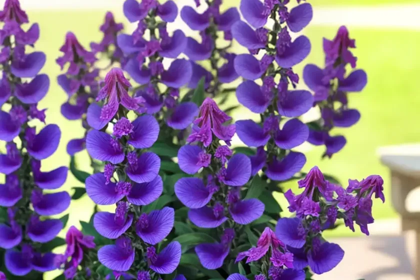 Angelonia ‘angelface wedgwood blue’ (summer snapdragon)