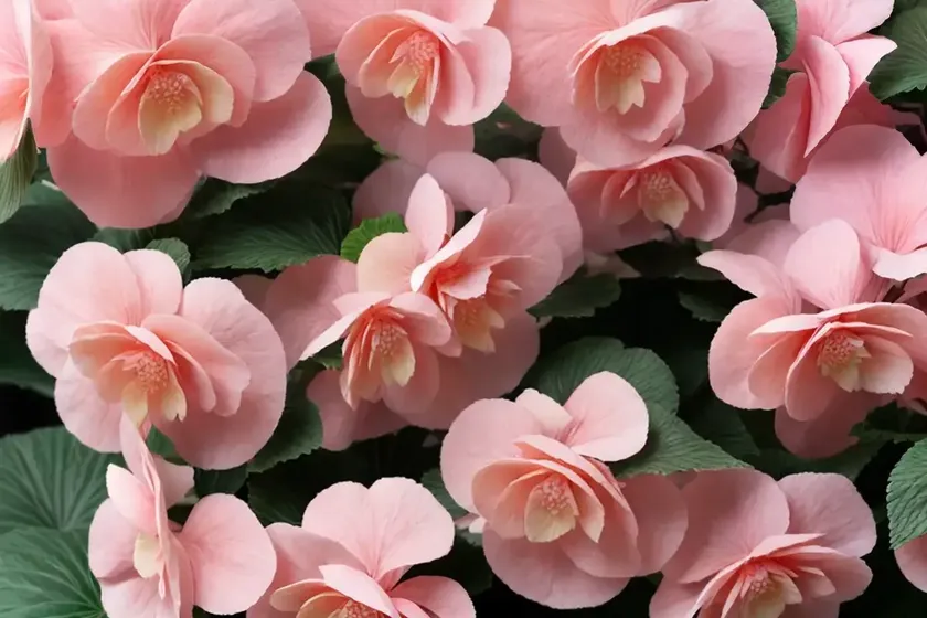Angelwing begonia (begonia ‘benigo pink’)
