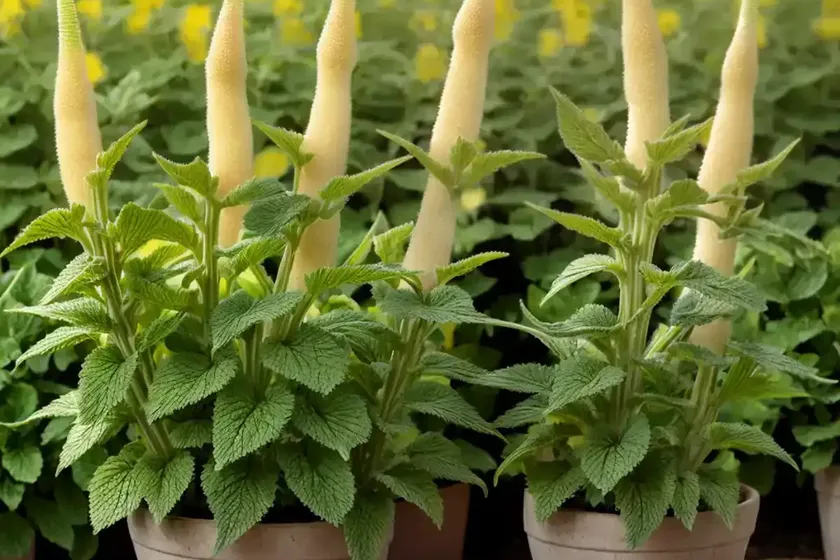 Annual yellow woundwort (stachys annua)