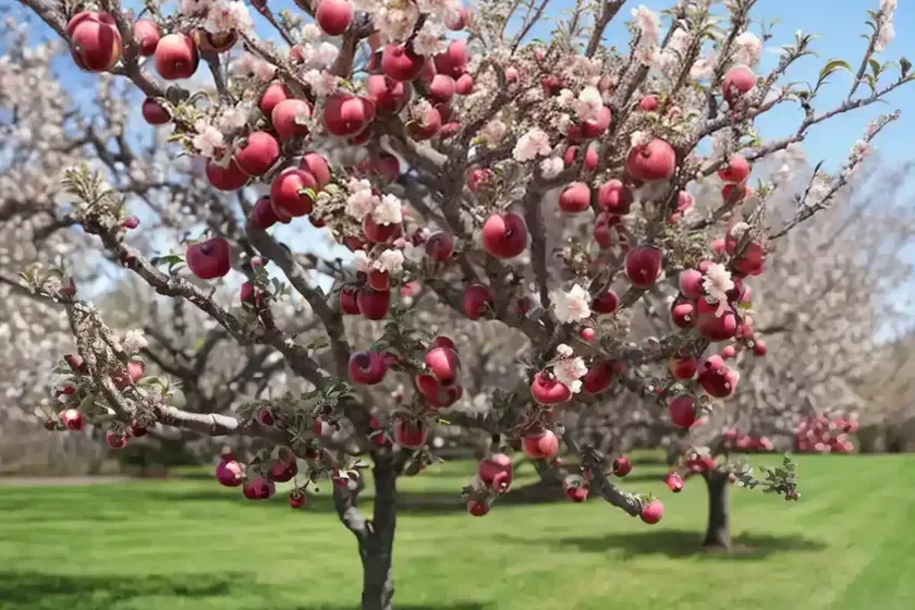 Apple tree (malus pumila ‘caitlin’ stark grandgala) — photo 2