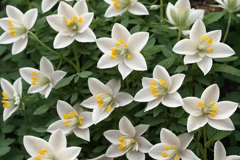 Aquilegia canadensis ‘little lanterns’ (canadian columbine) — photo 3