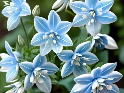 Aquilegia Coerulea Kirigami Light Blue & White (Columbine)