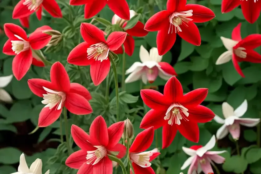 Aquilegia ‘crimson star’ (columbine) — photo 2
