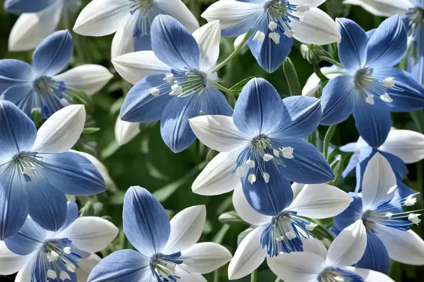 Aquilegia earlybird blue white (columbine) — photo 2