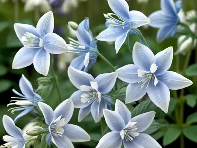Aquilegia Earlybird Blue White (Columbine)