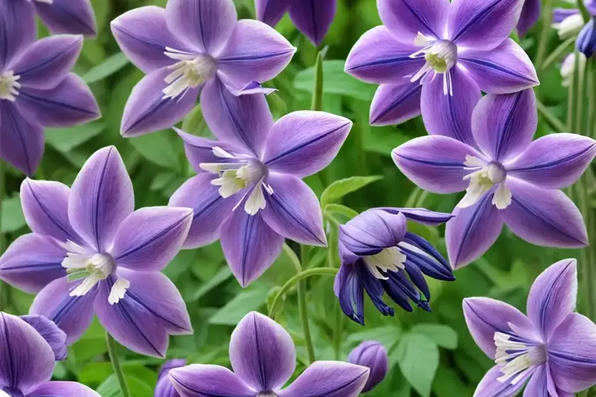 Aquilegia earlybird purple blue (columbine) — photo 2