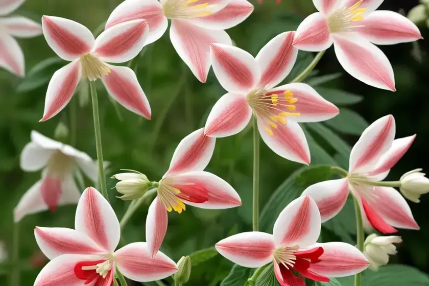 Aquilegia earlybird red white (columbine) — photo 3