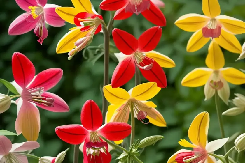 Aquilegia earlybird red yellow (columbine) — photo 3