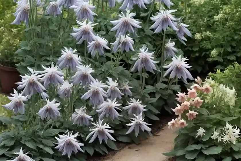 Aquilegia japonica (dwarf fan-leaved columbine) — photo 2