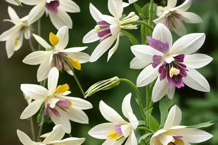 Aquilegia songbird ‘goldfinch’ (columbine) — photo 2