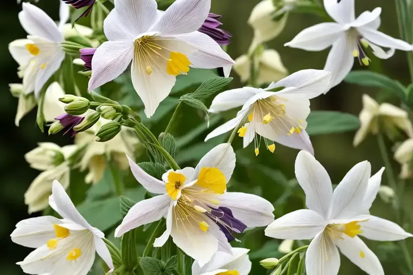 Aquilegia songbird ‘goldfinch’ (columbine) — photo 3