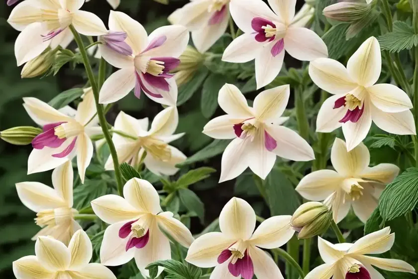 Aquilegia songbird ‘goldfinch’ (columbine)