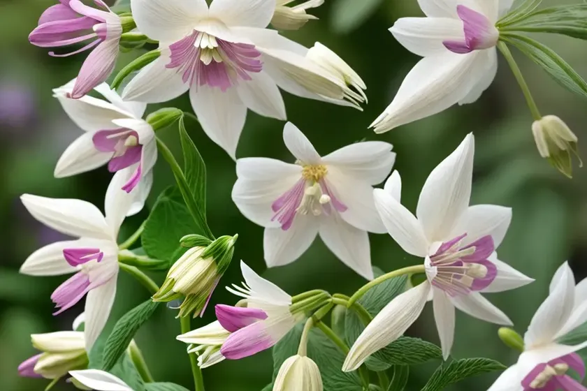 Aquilegia songbird ‘nightingale’ (columbine)