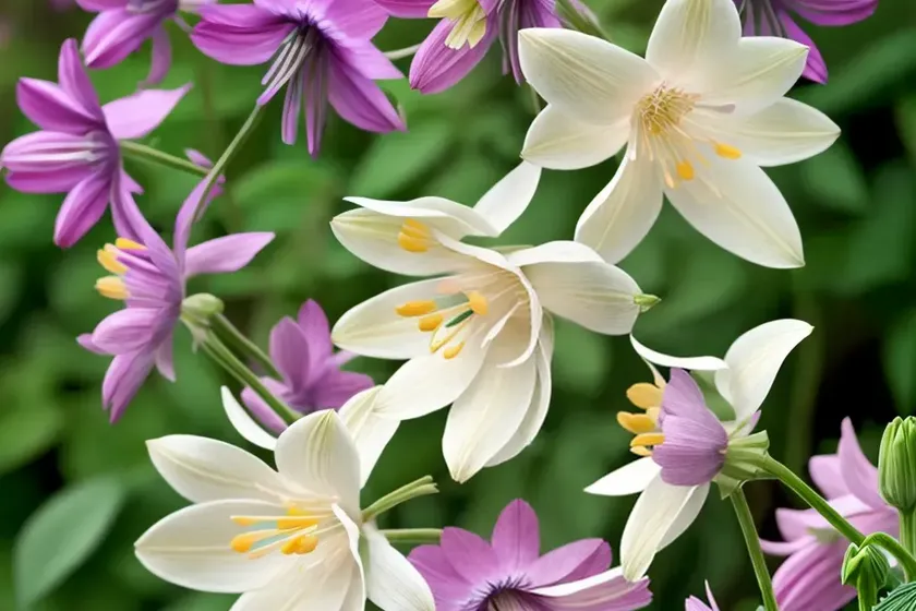Aquilegia songbird ‘robin’ (columbine) — photo 2