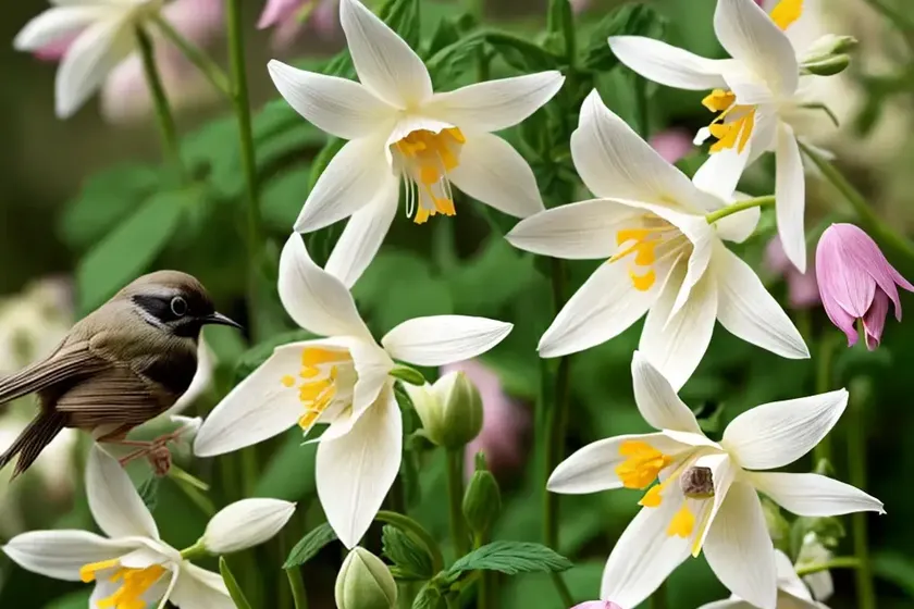 Aquilegia songbird ‘robin’ (columbine)