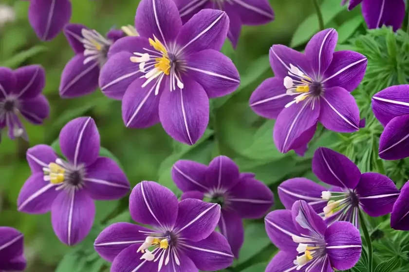 Aquilegia vulgaris ‘clementine dark purple’ (columbine)