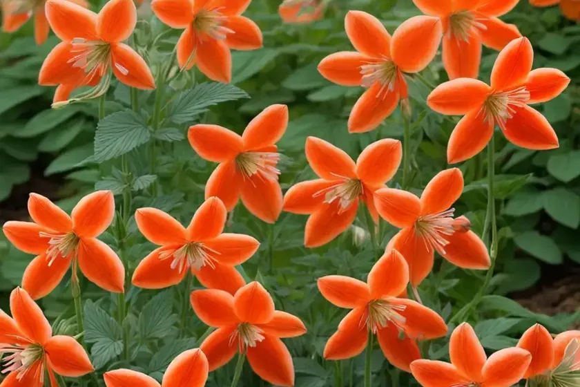 Aquilegia vulgaris ‘clementine red’ (columbine) — photo 2
