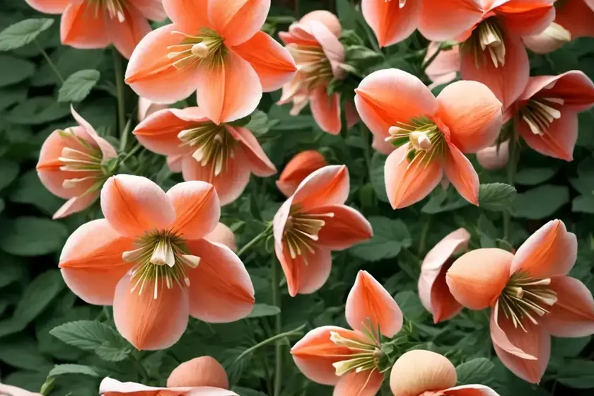 Aquilegia vulgaris ‘clementine salmon rose’ (columbine) — photo 3
